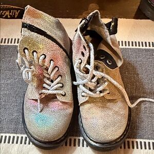 Iridescent zip up Dr Martens